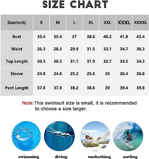 Swimsuit Long Sleeve Burkini Plain Swimsuit