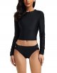 Women's 2-piece sunscreen long sleeved swimsuit UPF 50 bikini set
