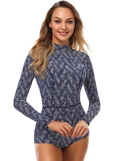 Women's Sun Protection UPF 50+ Long Sleeve Swim Shirt