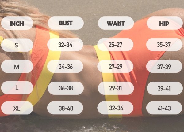 Women High Waisted Bikini Set Sports Color Block Swimsuit Scoop Neck