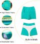 Women's Swim Shorts High Waist Swimsuit Bottoms With Pockets Two-Piece Swim Trunks